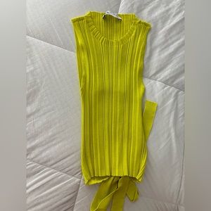 Zara open back tank top size small